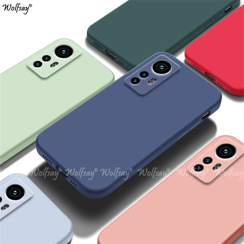For Xiaomi 12 Lite Case Silicone Plain Soft Rubber Protector Cover For Xiaomi 12T Pro 12S 12 Pro 12S Ultra 12X 13 Pro Lite Case
