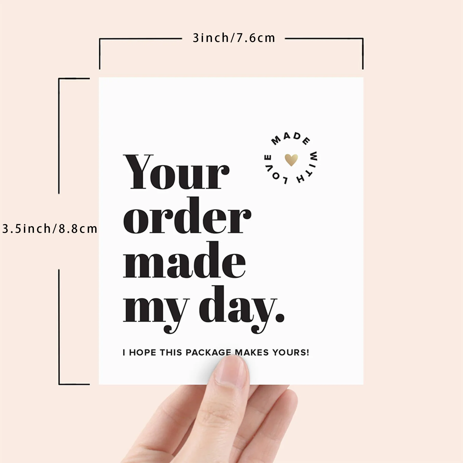 50 Stück/Packung Dankeskarten-Visitenkarte, geeignet für Unternehmen, Babyparty, Hochzeit, kleine Unternehmen, Abschlussfeier – Detail 7