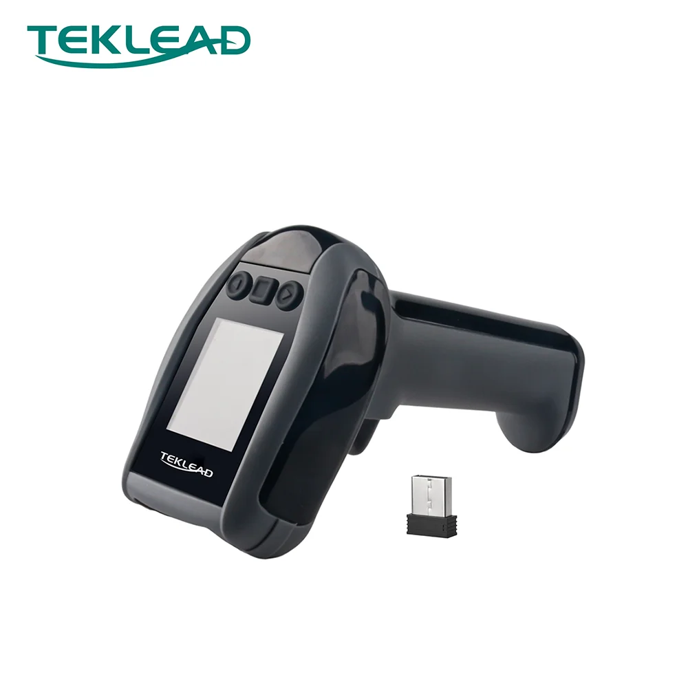 Supermarket and Retail shop use Handheld Convenient 1D 2D Wireless Barcode Scanner With Screen Display