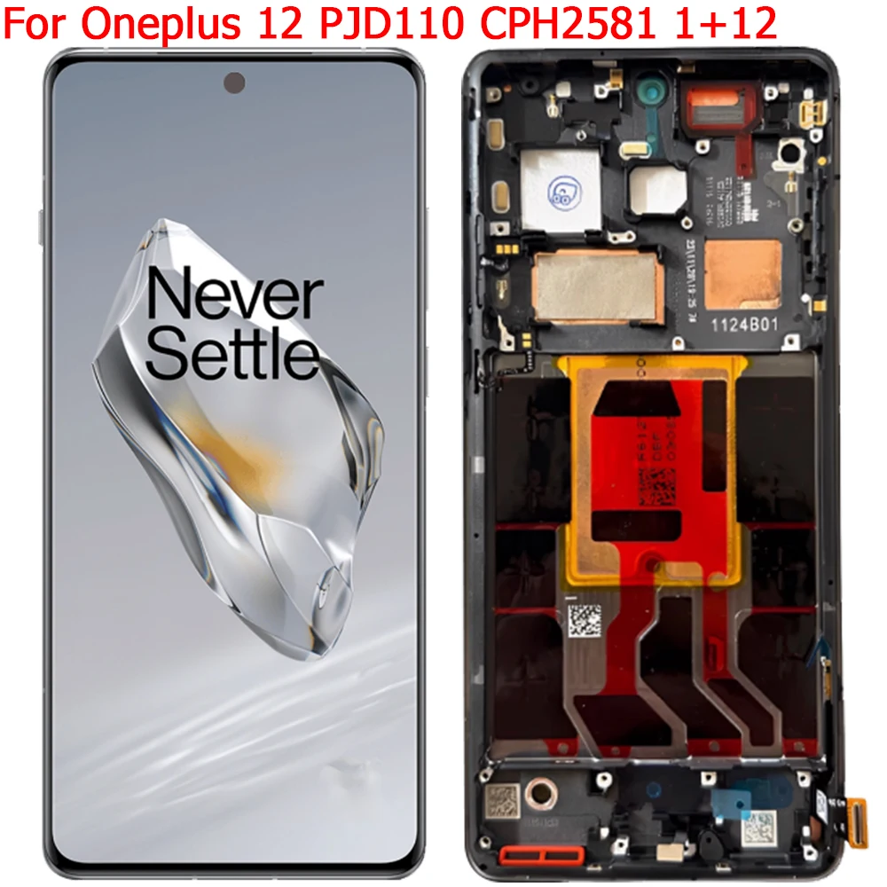 Original For Oneplus 12 Display LCD Screen With Frame 6.82\