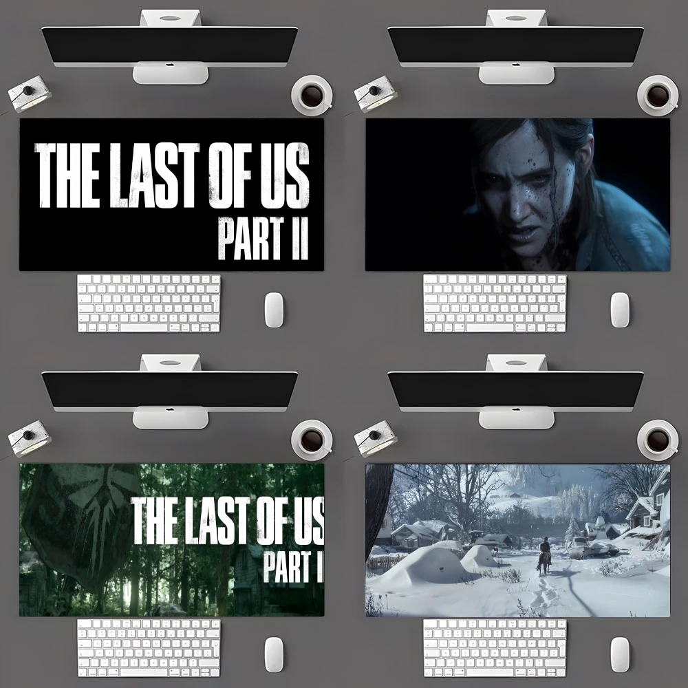 The Last Of Us Part 2 Mouse Pad Pearlescent  Mouse Pad Gamer Big Mouse Mat Computer Locking Edge MousePad 90x40cm Keyboard Desk