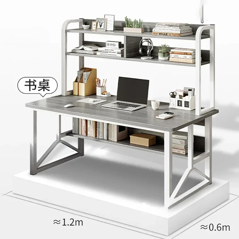 

Modern Desktop Computer Desks Home Game Table Bedroom Student Study Table Office Furniture Simple Reading Table with Bookshelf