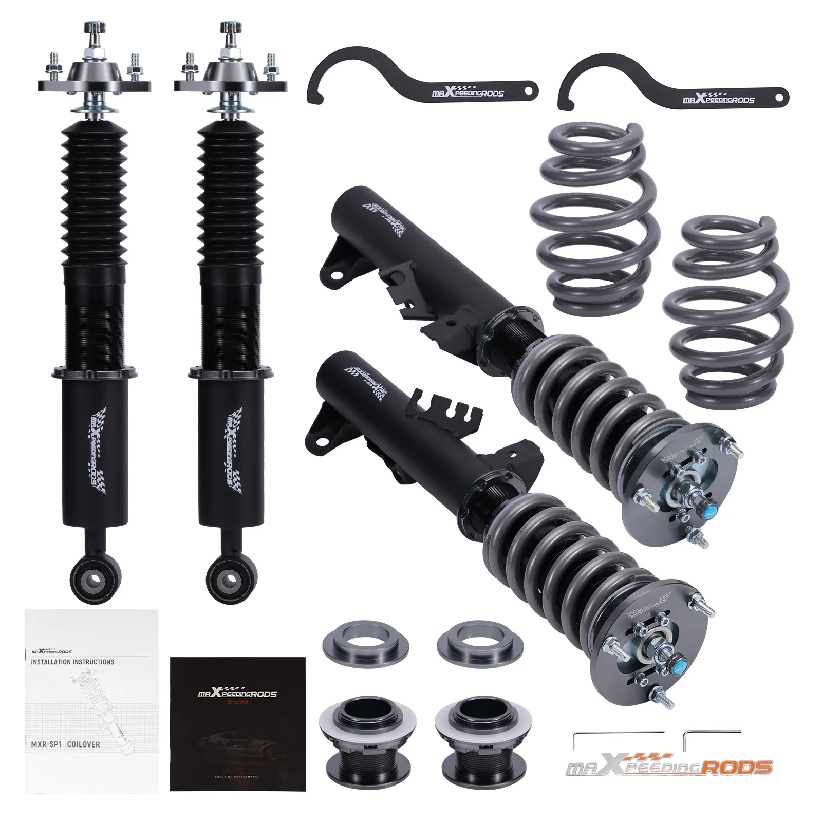 

MaXpeedingrods COT7 Coilover Shock Absorbers Kit For BMW E36 3 Series 1991-1999 Adjustable Coilover Suspension Lowering Kit