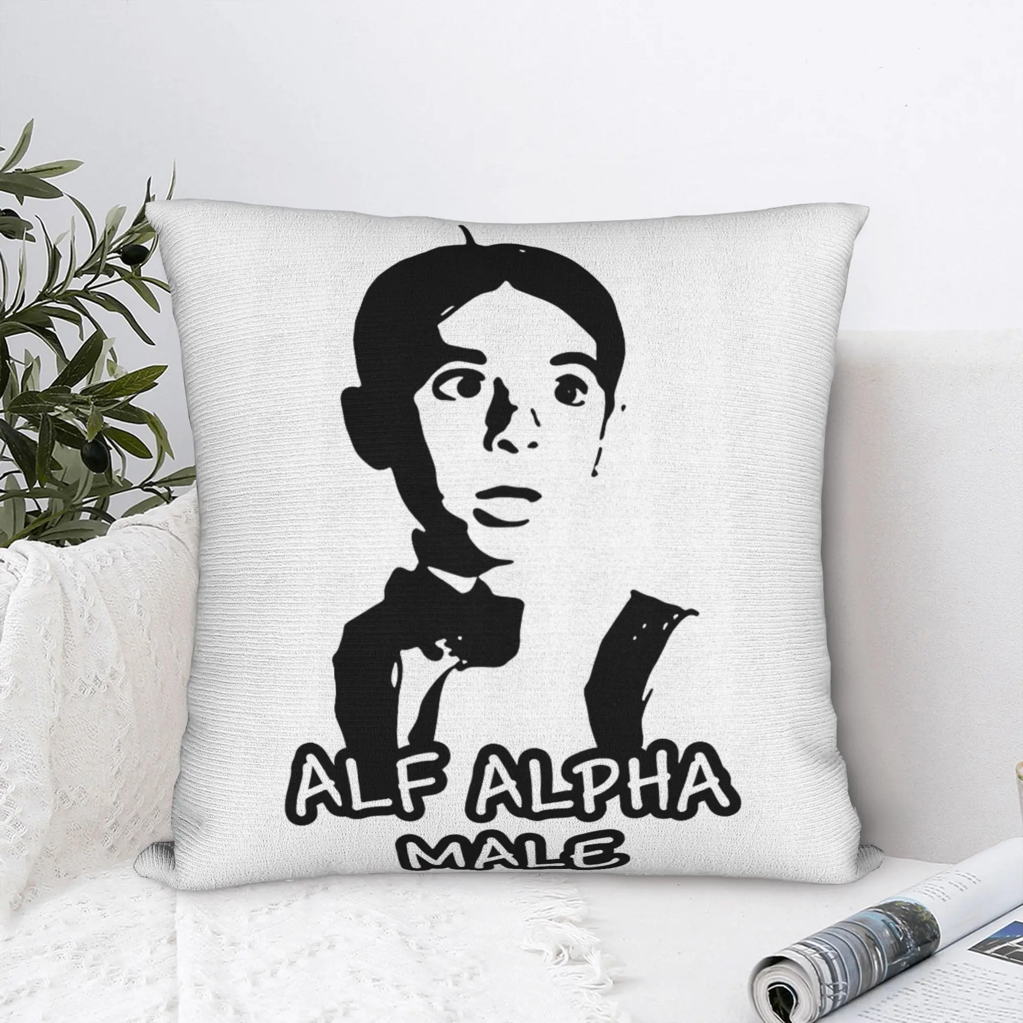 Pillow Case Alpha Male Boy Custom  Pillow Cover For Sofa Couch Bed Living Room Funny Pillowcases