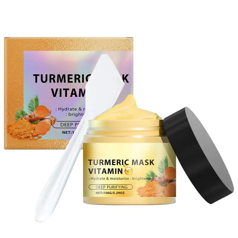 Deep Pore Cleaning Clay Masque Turmeric Face Masque Skincare Pore Cleaner Clay Masque Clarifying Clay Masque Brightens Dull Skin