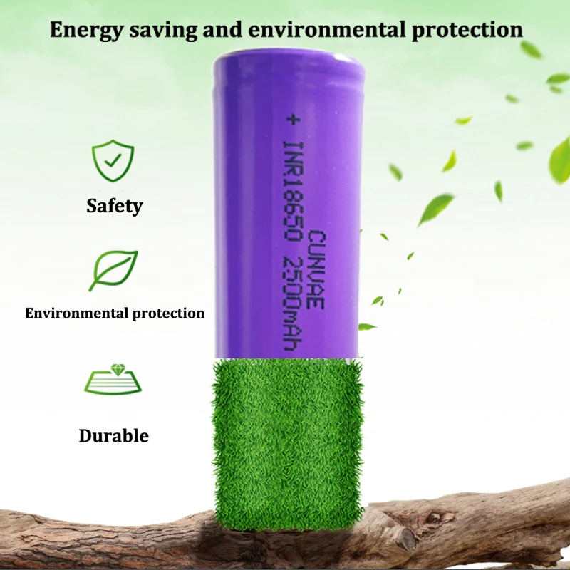 50Pcs 25R 18650 Lithium Rechargeable Battery INR18650 25 R M 3.7V High Discharge 10A Power Bateria