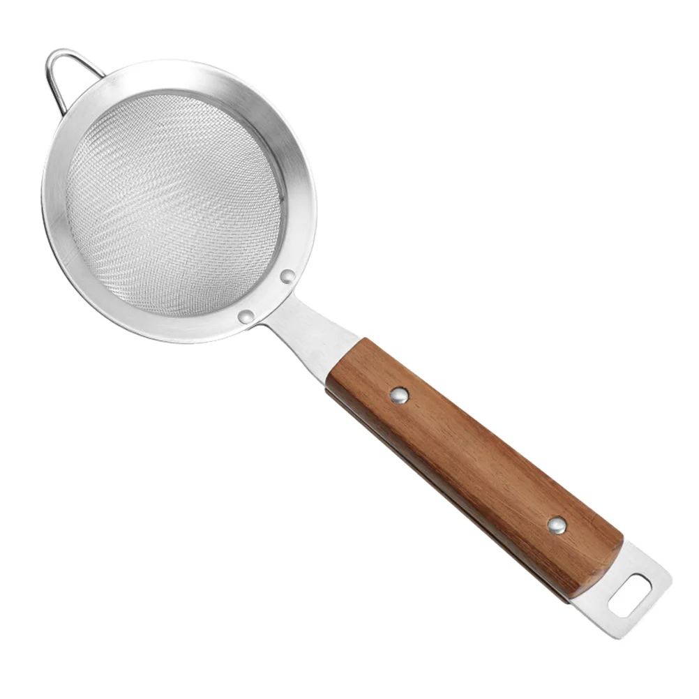 

Stainless Steel Mesh Strainer Skimmer Spoon Kitchen Supplies Food Grade Material Corrosion Resistant Wooden H Hanging