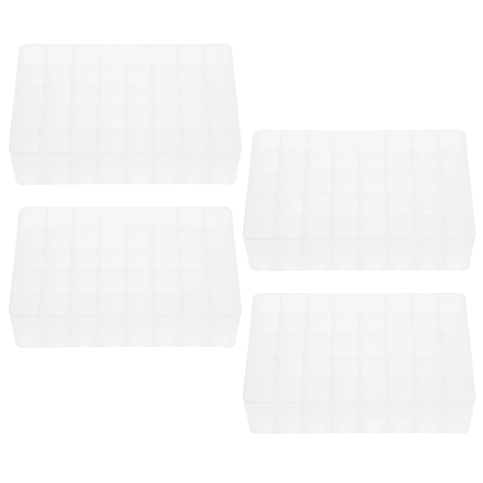 

4Pcs Large Capacity Pen Holder PP Material Marker Organizer Sleek Minimalist Design Desk Storage 40-Grid Pen Holder