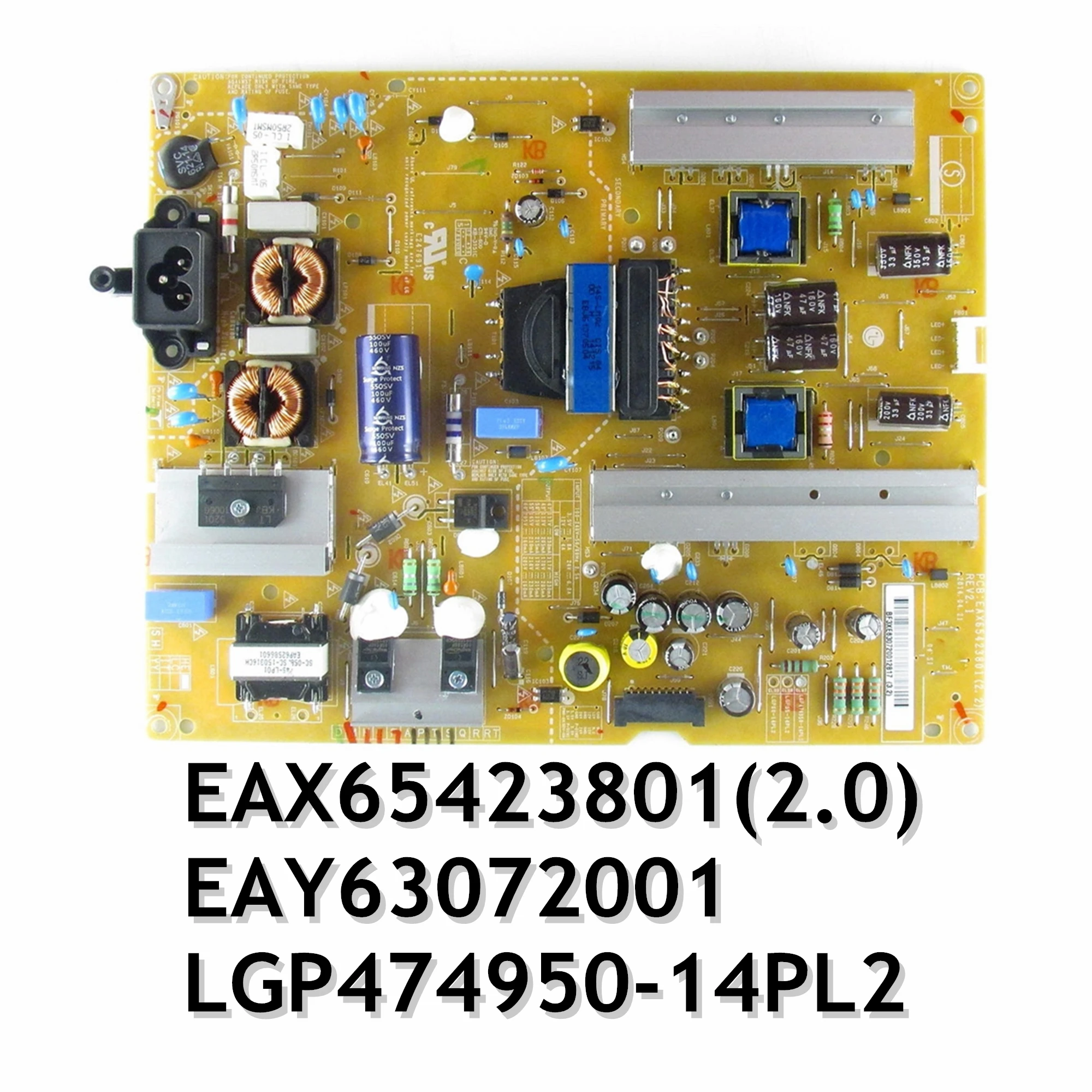 

TV Power Supply Board EAX65423801 (2.0) EAY63072001 LGP474950-14PL2 for 50LF6090-UB 50LB6100-UH 50LB5900-UV 50LB6000-UH