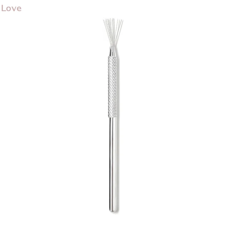 [L & P] متعددة الوظائف مسمار الفن خط اللوحة 7 دبوس القلم انحناء مقبض من الفولاذ المقاوم للصدأ مسمار الأشعة فوق البنفسجية هلام فرش رسم أدوات مانيكير