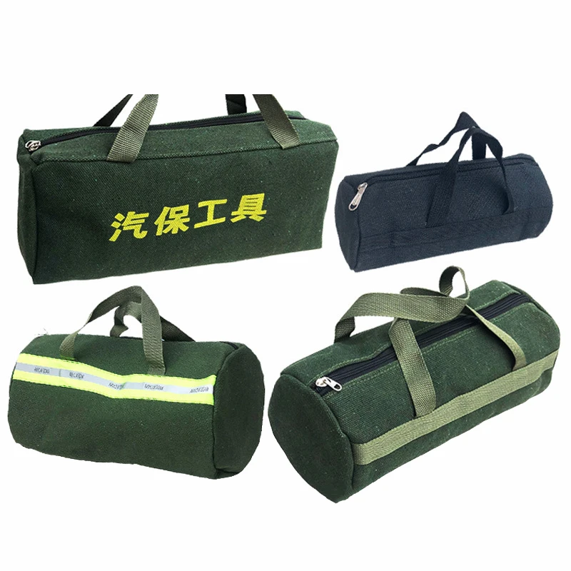 Durable Thicker Canvas Tool Bag Screwdriver Tools Packaging Large Capacity Repair Storage Pouch Electrical Tool Organizer