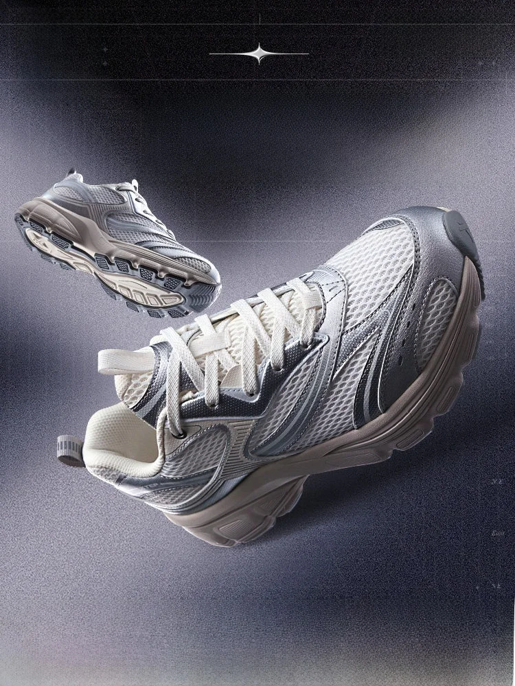 

XTEP Y2K Retro Dad Sneakers ex Lightweight Breathable Sports oes Couple Sle Casual Footwear for Men And Women