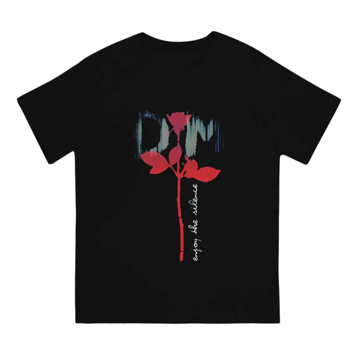 Depeche Cool Mode Aesthetic Rose of Depeche Tshirt Graphic Men Tops Vintage Fashion Summer Polyester  Clothing Harajuku T Shirt