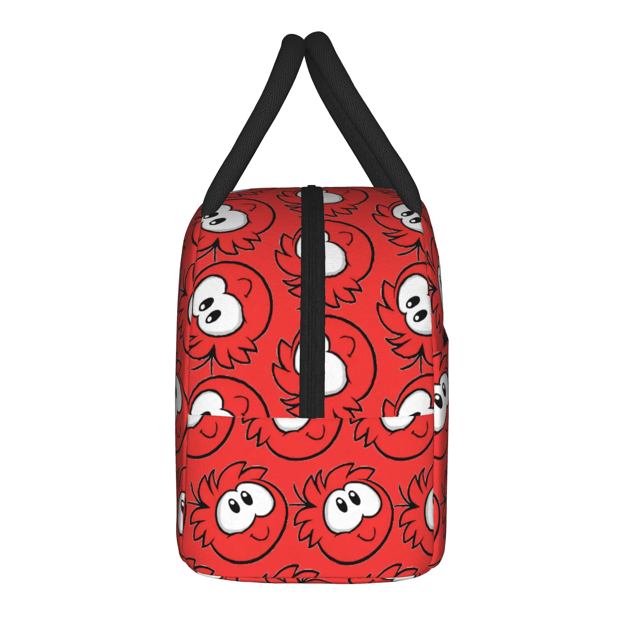 Red Puffle Club Penguin  Insulated Lunch Bags Large  Lunch Container Thermal Bag Tote Lunch Box College  Outdoor Men Women