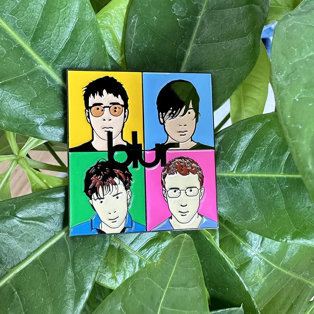 Album Cover Hard Enamel Pin British Rock Band Blur Music Metal Badge Brooch for Jewelry Accessory Gifts for Fans