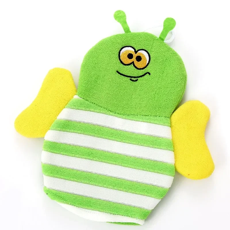 Gants de bain de dessin animé pour enfants, gant de toilette animal mignon, brosse de douche, produits de lavage propres, enfants et tout-petits