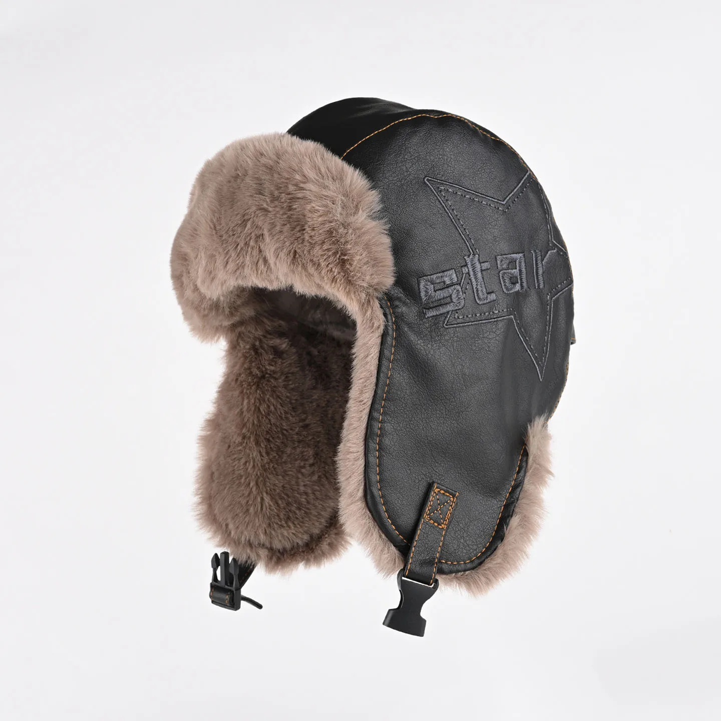 خمر منفذها قبعة الرجال النساء الشتاء سميكة المخملية فو الجلود الدفء سدادات حماية الأذن الباردة برهان قبعة الأذن رفرف إيرفلاب