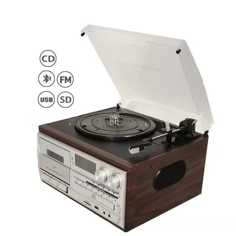10 in 1 Gramophone Vinyl CD Player Tape Radio