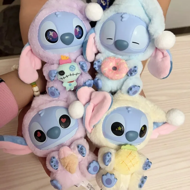

MINISO Stitch Eat Something Before Sleep Series Plush Mystery Blind Box Children Couples Gift Bedroom Decor Valentine