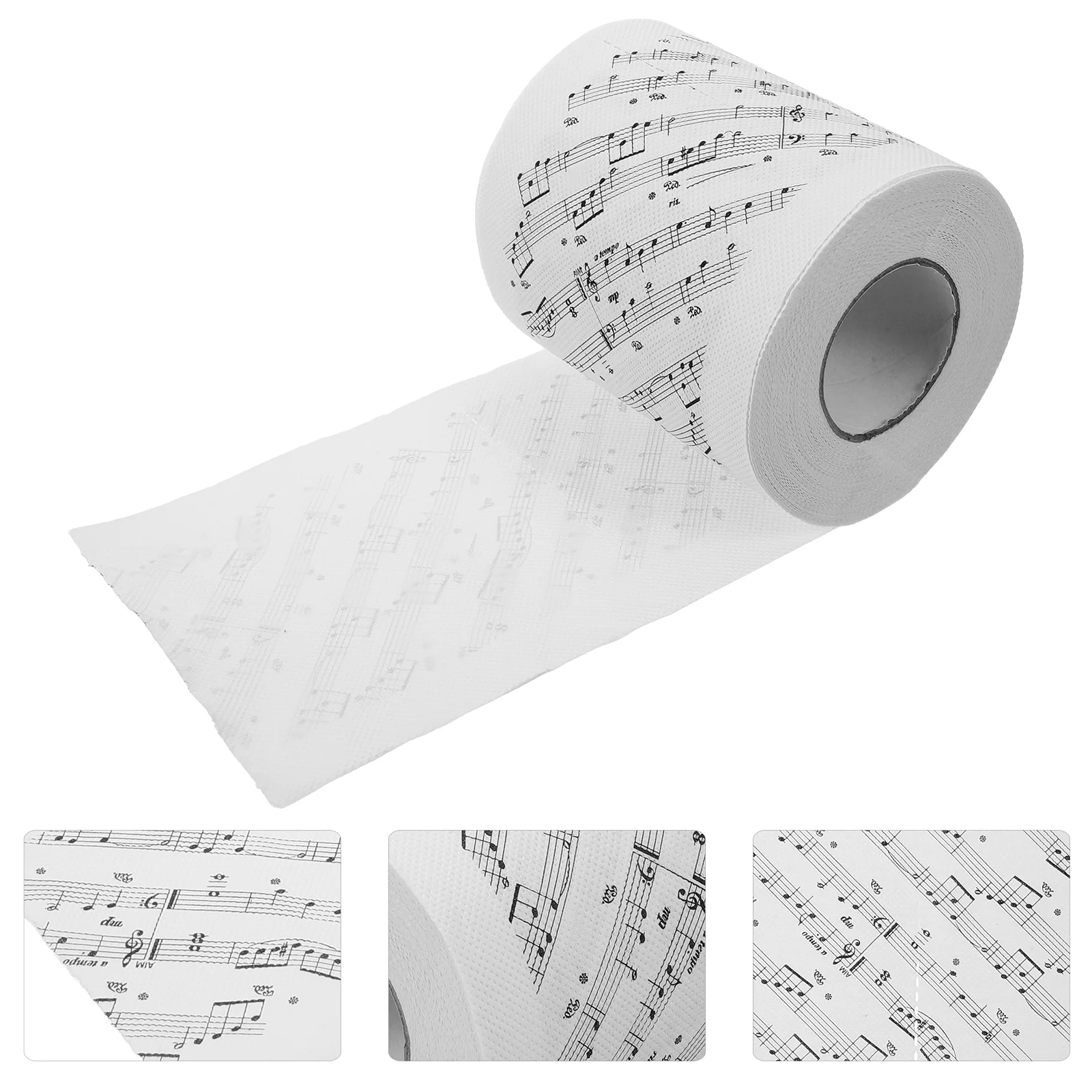 1 Roll Decorative Toilet Paper Roll Music Notes Patterns Toilet Paper Bathroom Tissue Roll printed toilet paper