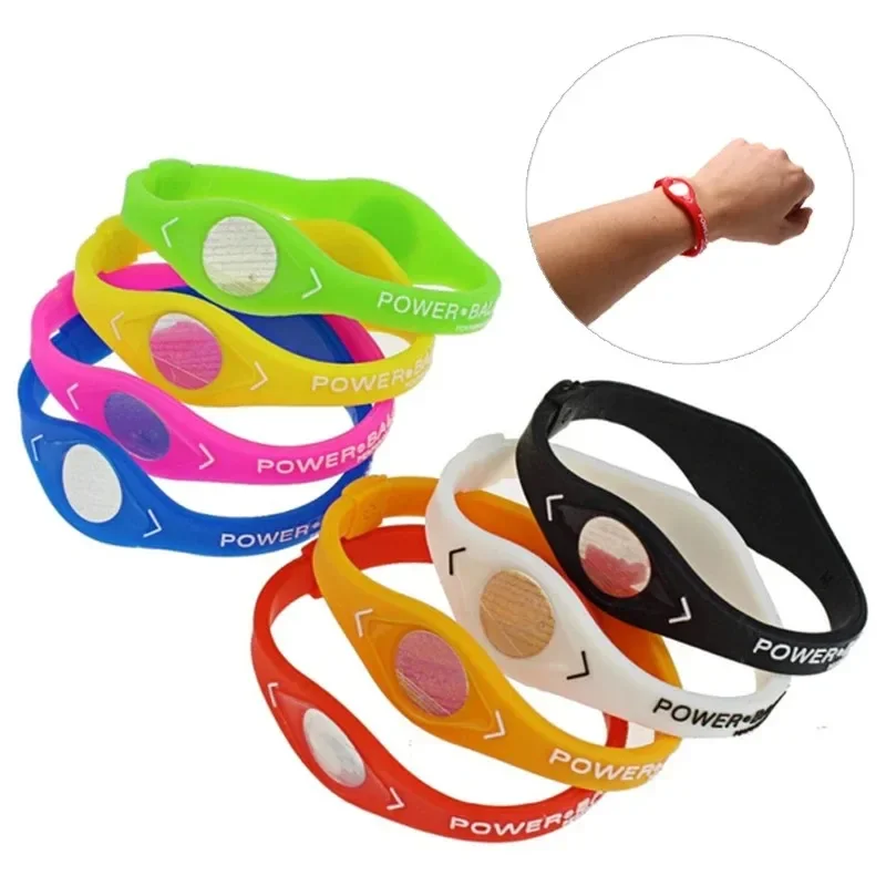 

Wholesale 20pcs Negative Ion Silicone Power Balance Energy Health Bracelet Fashion Sport Wristbands Magnetic Therapy Bracelets