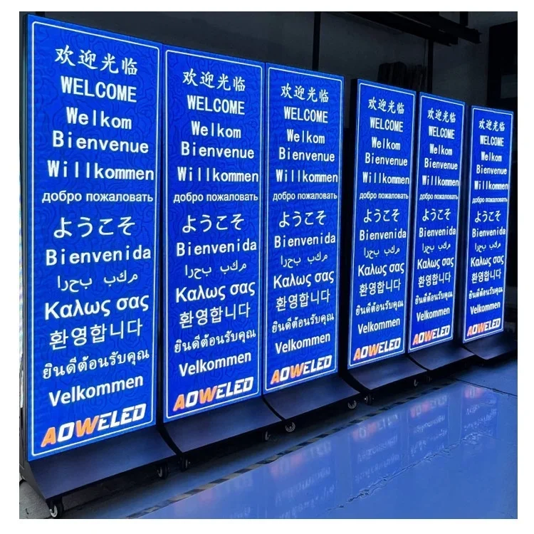 Screen Digital Hd Poster Stand LED Screen  Totem P2.5 Outdoor  Poster Pantalla De Poster Led Display For Events