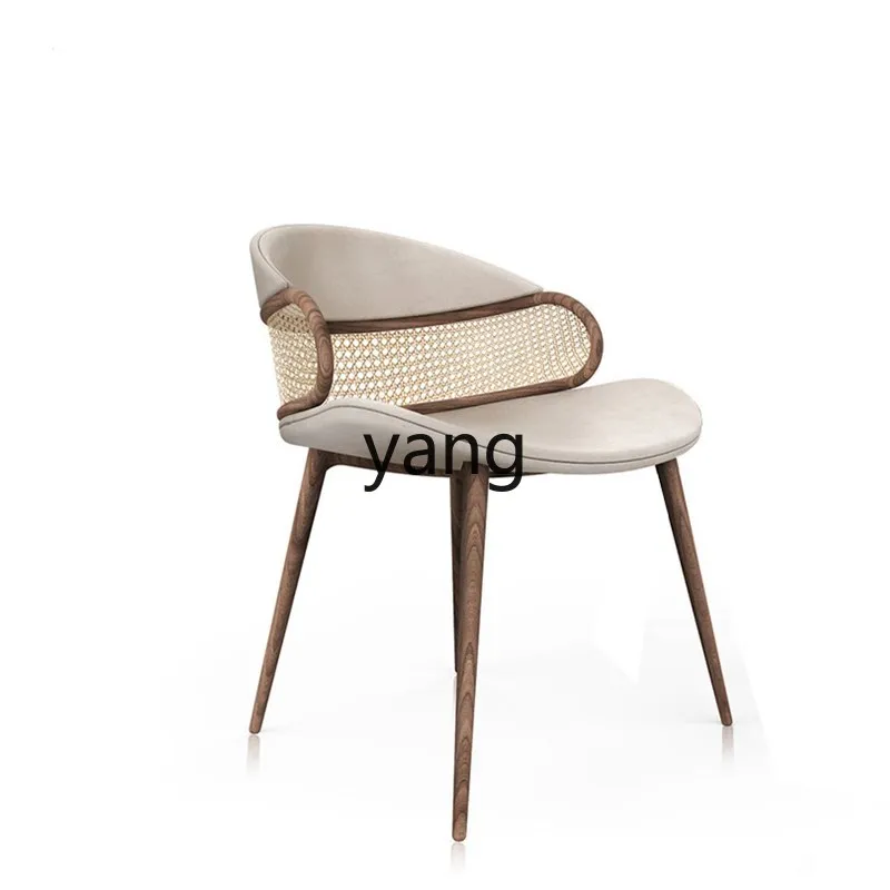 

CX New Chinese Style Solid Wood Rattan Simple Living Room Study Coffee Shop Exhibition Hall Leisure Conference Chair