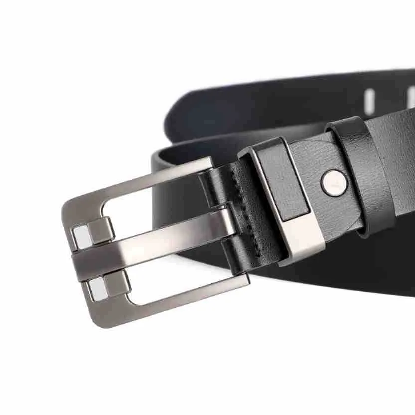 Herren-Gürtel mit Vintage-Dornschließe, lässiger Business-Gürtel aus PU-Leder, modischer und vielseitiger Gürtel für junge und mittelalte Männer. – Detail 13