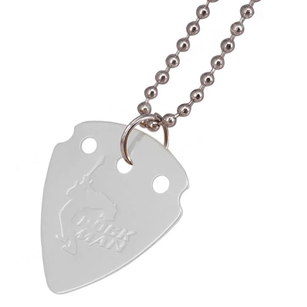 Beautiful Daily Party Pick Necklace Accessories Aluminium Alloy Etching Gifts Guitar Plectrum Lightweight Pendant