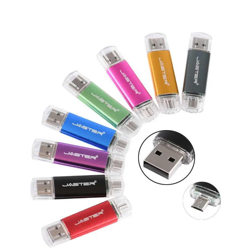 

Multifunction 3in1OTG USB 2.0 Flash Drive 64GB U Disk Comes With Free Gift TYPE-C Pen Drives 32GB memory Stick Black Red