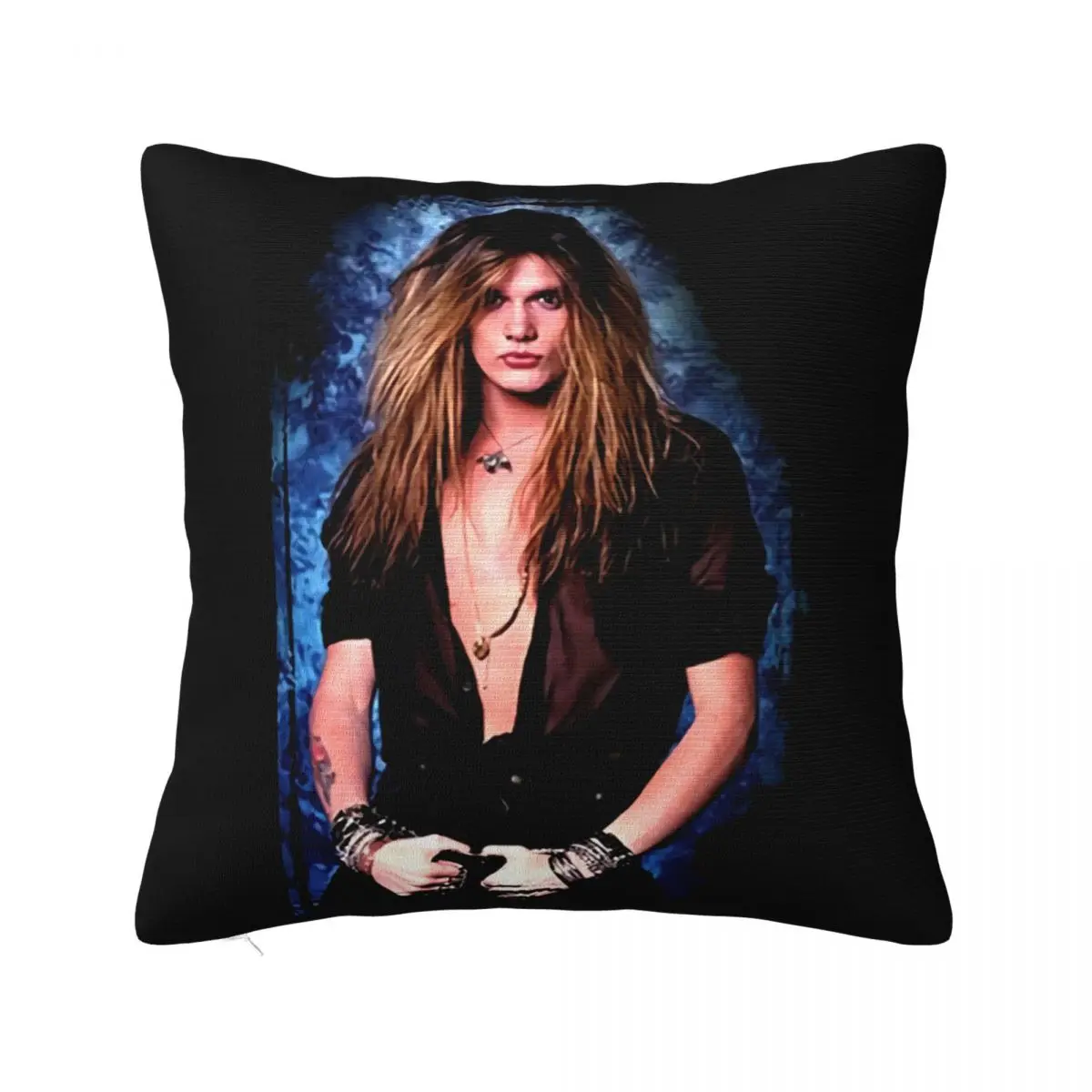 Sebastian Bach Skid Row Cotton Black Men S 4Xl T1513 Many Colors Best Selling Western Style Pillow Case