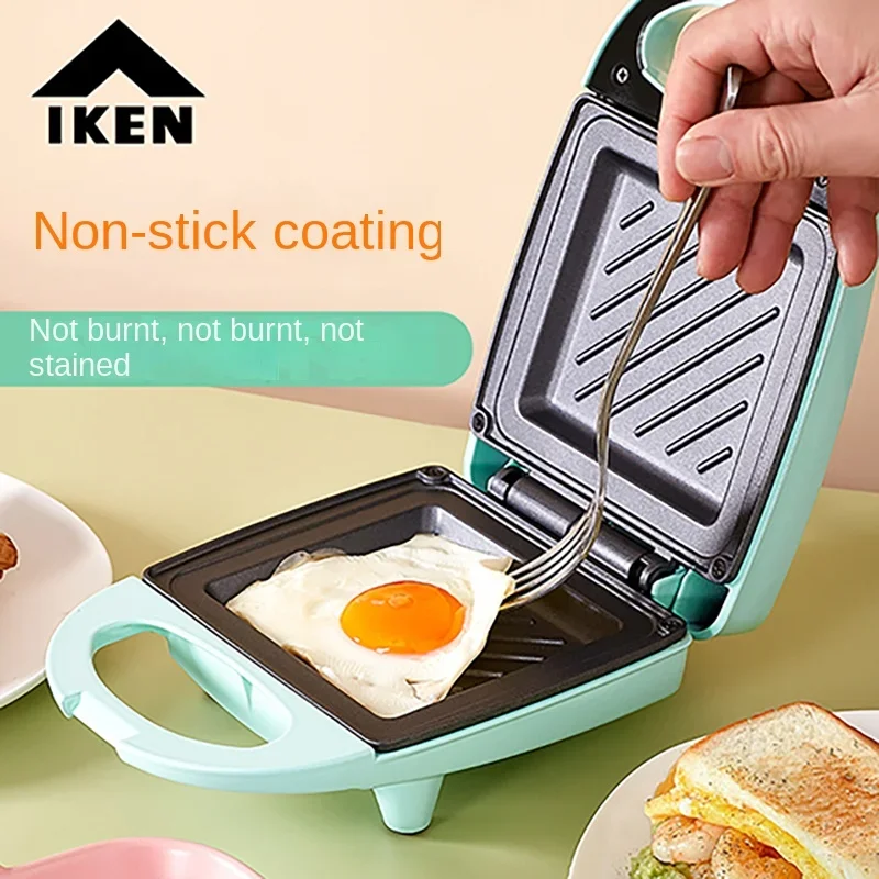 220V Iken sandwich light breakfast machine multifunzionale home sandwich machine toast tostapane pancake frittata riscaldamento