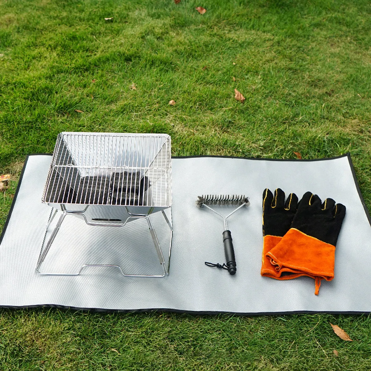 1Pcs Fire Retardant Fabric Fireproof Blanket for Home Office Car Kitchen Fireplace Barbecue Picnic Hot Pot Heat Shield
