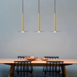 Modern Led Pendant Lights Nordic Kitchen Dining Room Shop Ceiling Chandelier 6W Gold/Black Home Decoration Bedroom Bedside Lamps