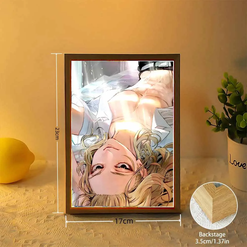 Anime Figure Light Painting Photo Frame Tokyo Revengers Action Led Lamps Room Office Decoration Friends Birthday Gifts Moon Lamp