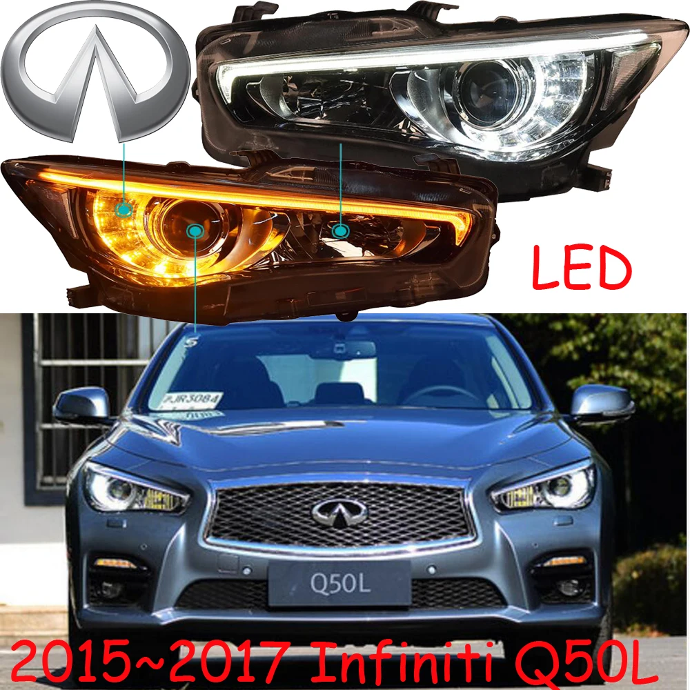 

Infiniti Q50L headlight,2015~2017year,2pcs,LED,Fit for LHD&RHD,Free ship!FX37,QX60,QX80,M35,M25,EX25,Infiniti Q50L fog light;Q50
