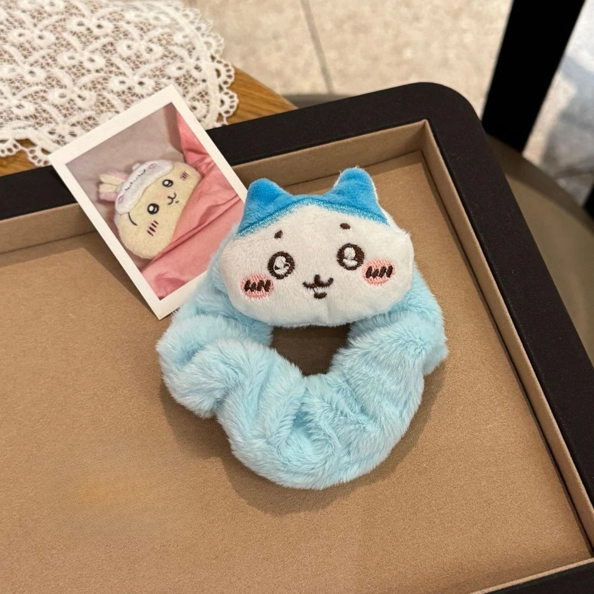 ckw Plüsch-Haargummi Niedlicher Usagi Hachiware Chii Cartoon-Haargummi Kawaii Elastisches Haar-Accessoire – Detail 4