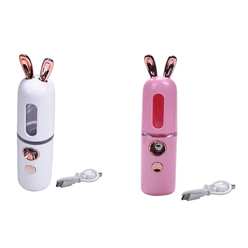 Mini USB Rechargeable Nano Facial Hydrator Sprayer Women Beauty Instruments  Use Humidifier Face Steamer