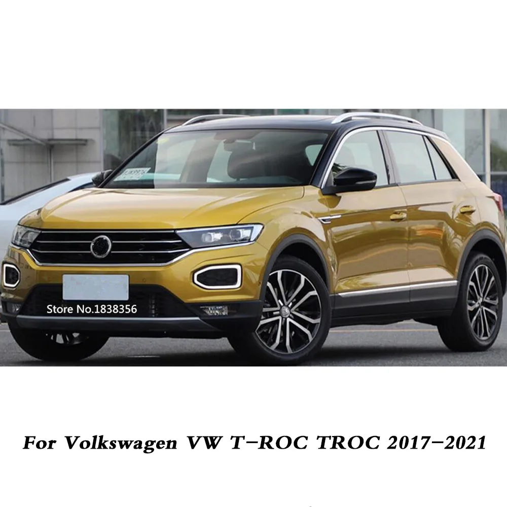Trunk Stainless Steel Rear Door License Tailgate Bumper Frame Plate Lamp For Volkswagen VW T-ROC TROC 2017 2018 2019 2020 2021 - view 6
