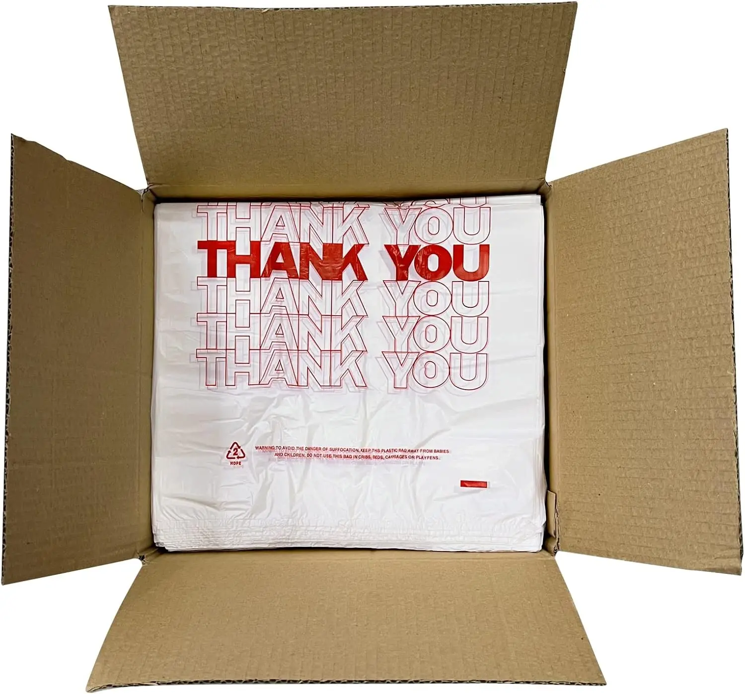 

Reusable Grocery Bags with Handles, 11.5x6.25x21 Inches, 400 Count, Disposable Plastic Shopping Bags