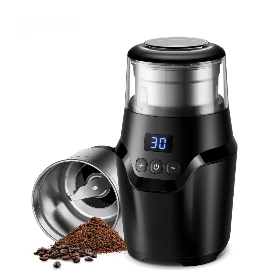 

Adjustable Grind Setting Timer Automatic Mill Electric Conical Blades Coffee Bean Grinder Stainless Steel Electric