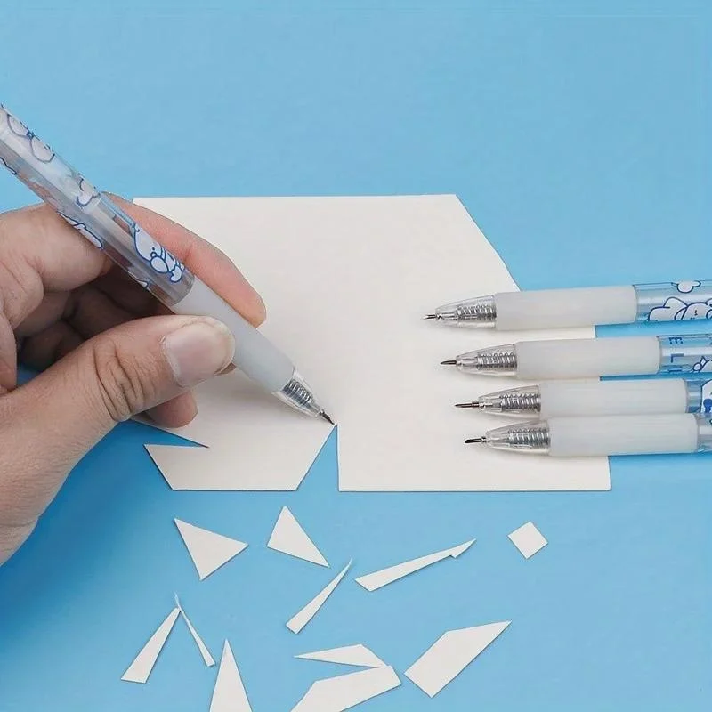 10Pcs Pattern Random Art Utility Knife Pen Knife Paper Cutting Tool Craft Tools Precision Sticker Cutter School Supplies