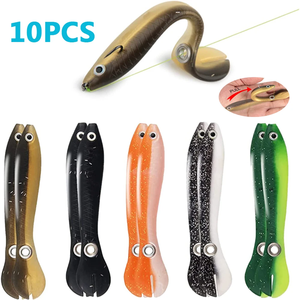 

Soft Bionic Fishing Lure for Saltwater & Freshwater Creative Realistic Finshing Accessory Mock Can Bounce Suitable for Outdoor