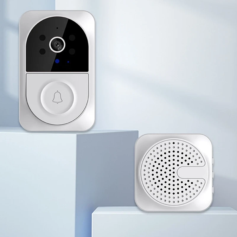 A16R-Smart Wireless Remote Video Doorbell With Chime,Home Intercom HD Night Vision Wifi Security Doorbell, Smart Doorbell Cam