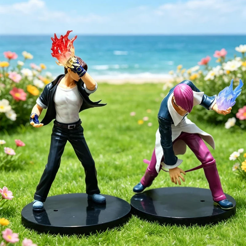 Figura de acción de PVC de Kyo Kusanagi e Iori Yagami de The King Of Fighters '98 (SNK), modelo GK, juguete de anime y videojuegos, regalo.