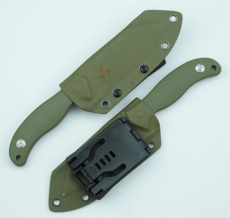 LEMIFSHE JR4110 Coltello fisso Reale DC53 Acciaio G10 Maniglia da campeggio esterna Caccia Cucina Sopravvivenza Strumento EDC multifunzionale