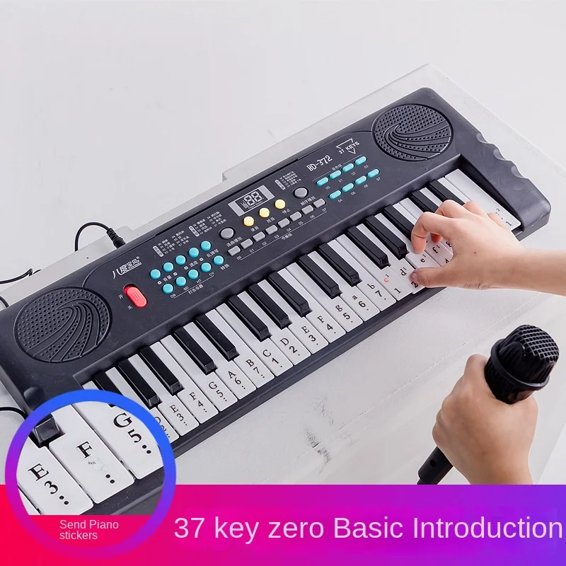 

Childrens Electronic Piano Music 37 Key Multifunction Piano Baby Early Childhood Education Teclado Musical Organ Keyboard AA50EO