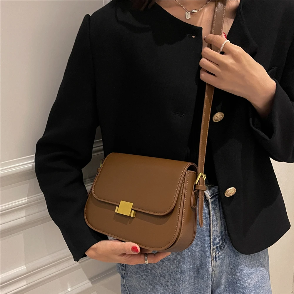 Hifashion 3 Layers Saddle Small Underarm Shoulder Bags For Women 2023 Trend Designer Crossbody Bag PU Leather Ladies Handbags
