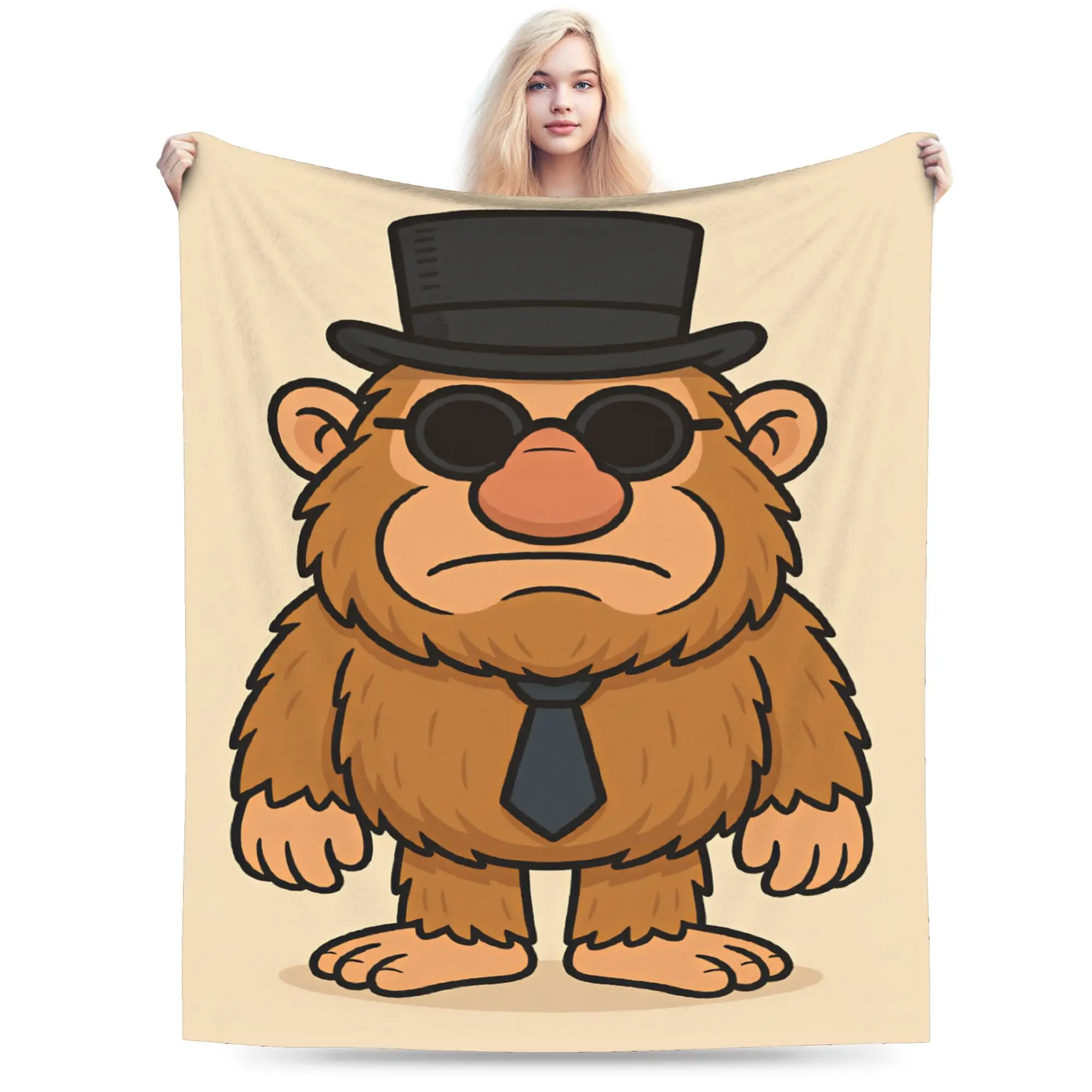 Matteooo Italian Brainrot Meme Flannel Blankets Adults Girls Soft Cozy Throw Blanket Autumn Living Room Bedspread Sofa Bed Cover