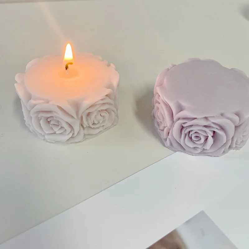 

3D Rose Soap Silicone Mold DIY Flowers Aromatherapy Soap Making Chocolate Dessert Candle Baking Molds Handmade Gift Ornament